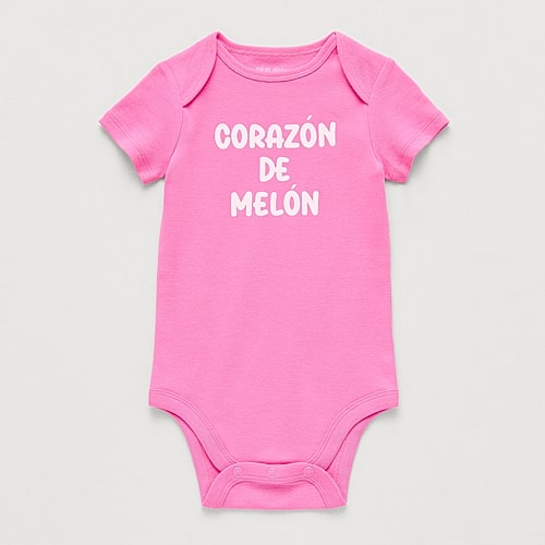 Okie Dokie Baby Girls Crew Neck Short Sleeve Rib Bodysuit In Pink