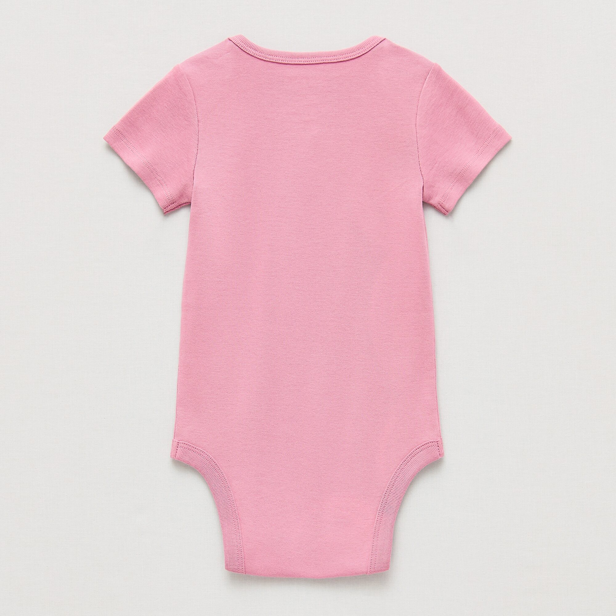Okie Dokie Baby Girls Round Neck Short Sleeve Bodysuit