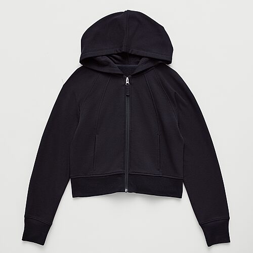 Xersion Little & Big Kid Girls Long Sleeve Fleece Zipper Active Hoodie In Black