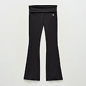 Xersion Little & Big Kid Girls Mid Rise 26 1/2" Active Foldover Waist Flare Full Length Leggings