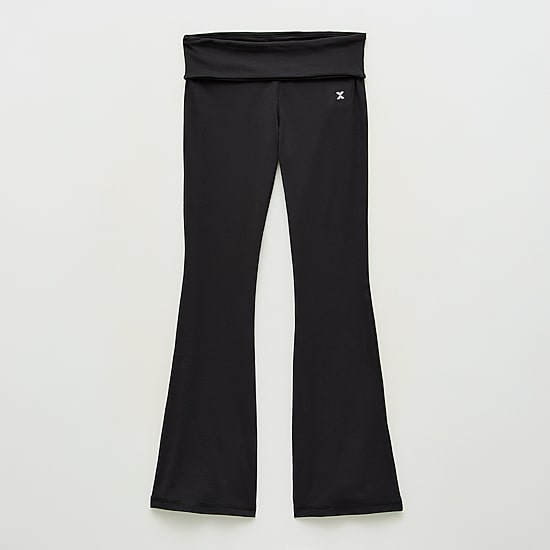 Xersion Little & Big Kid Girls Mid Rise 26 1/2" Active Flare Full Length Leggings
