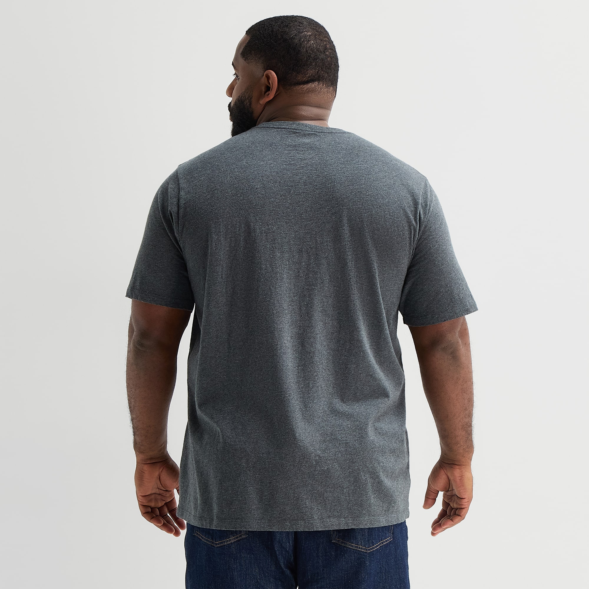 mutual weave Mens Crew Neck Short Sleeve Big and Tall T-Shirt