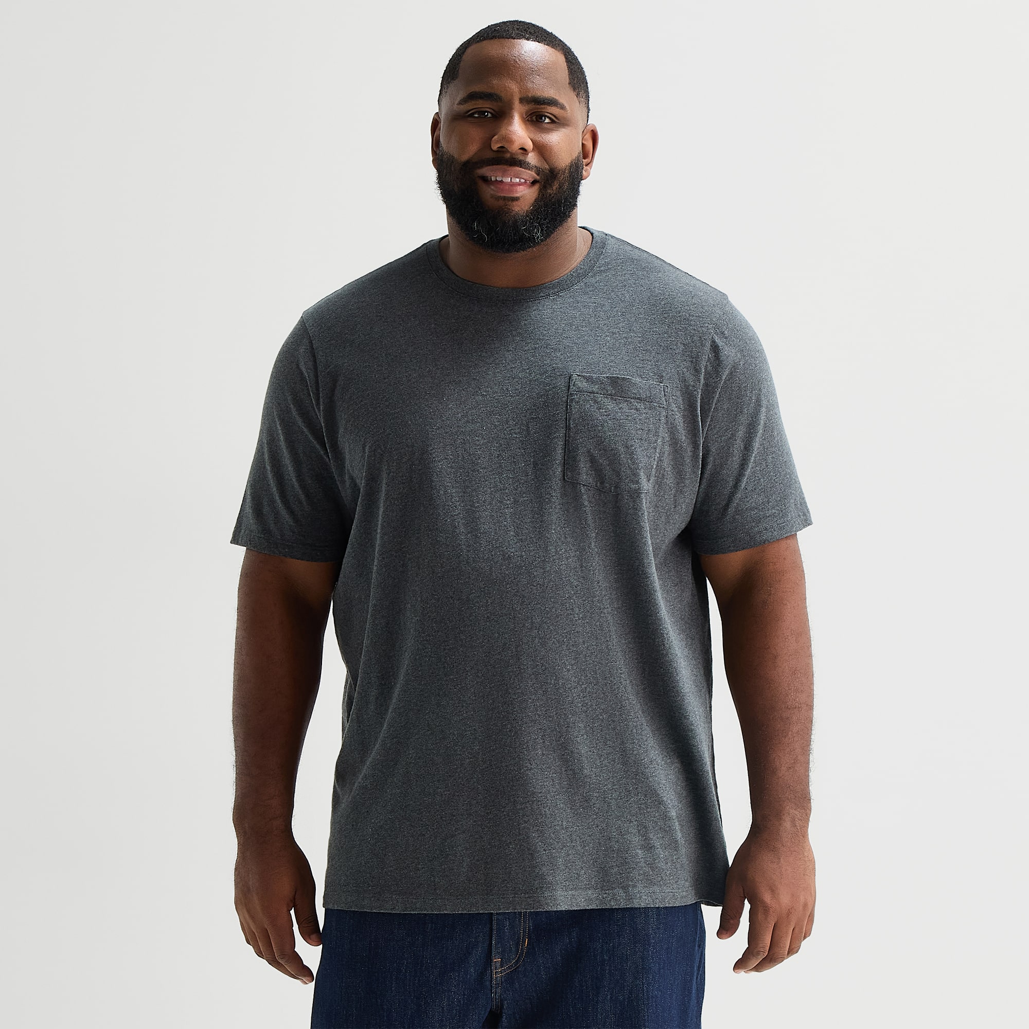 mutual weave Mens Crew Neck Short Sleeve Big and Tall T-Shirt