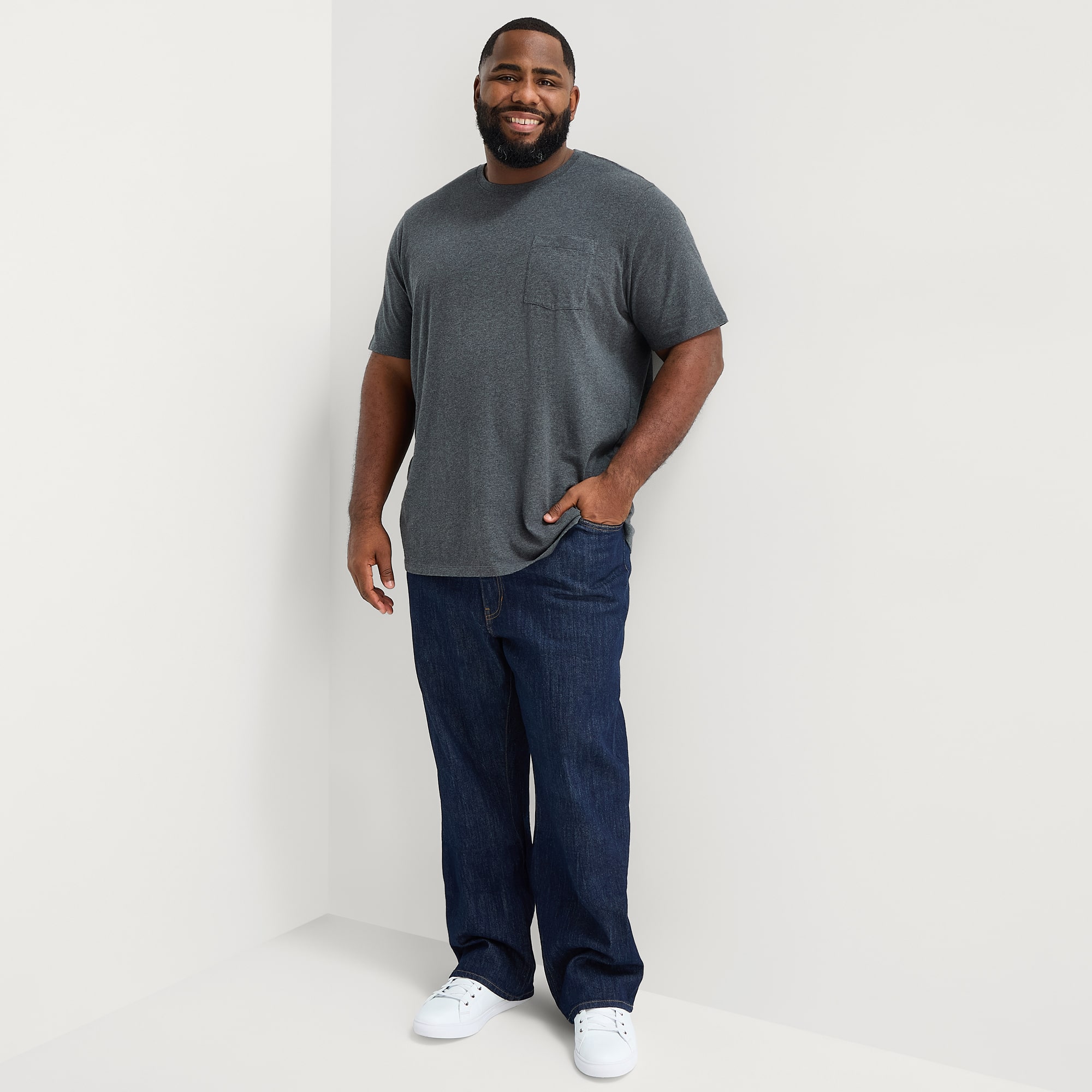 mutual weave Mens Crew Neck Short Sleeve Big and Tall T-Shirt