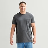 St. John's Bay Super Soft Pocket Mens Crew Neck Short Sleeve Quick Dry Big and Tall T-Shirt