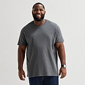 St. John's Bay Super Soft Mens V Neck Short Sleeve Quick Dry Big and Tall T-Shirt