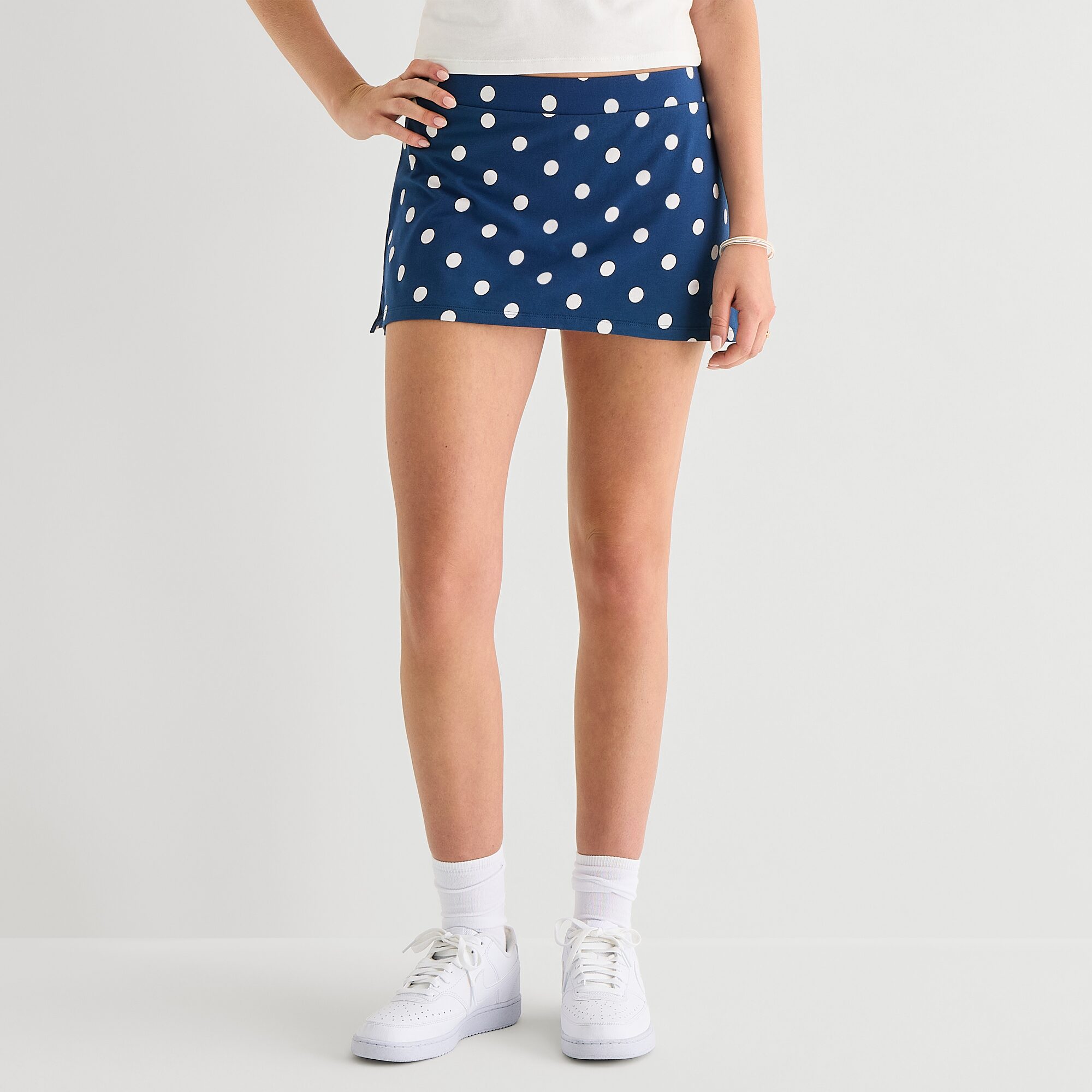 Arizona Womens Juniors Low Rise Mini A-Line Skirt