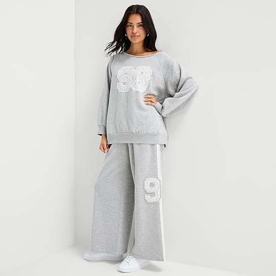 Arizona Womens Juniors Wide Leg Sweatpant