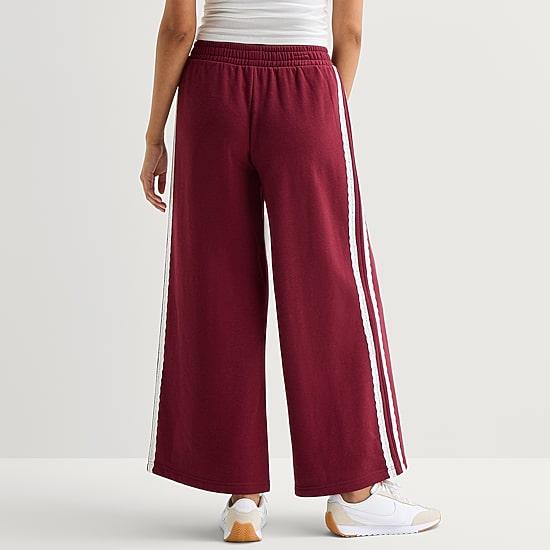 Arizona Womens Juniors Wide Leg Mid Rise Sweatpant