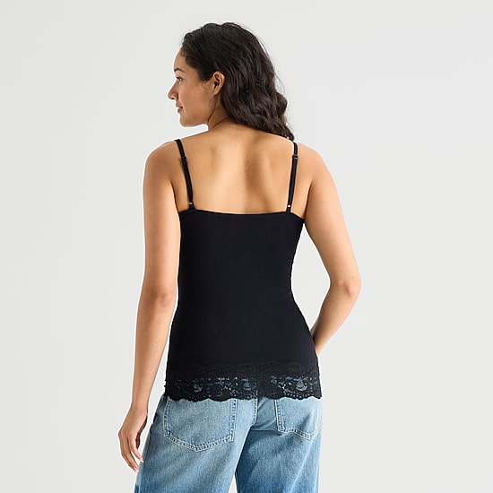 Arizona Womens Juniors V Neck Sleeveless Camisole