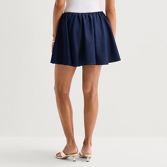Bold Elements Womens Mini Flared Skirt