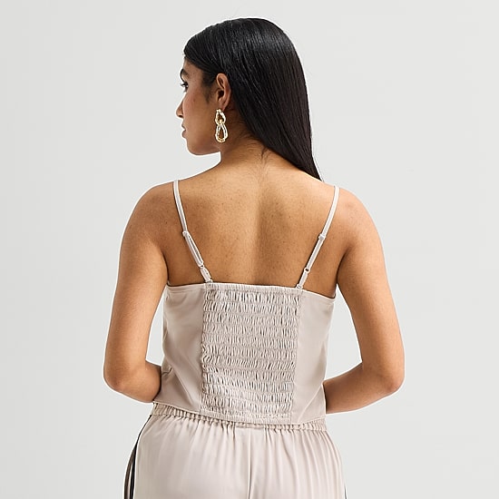 Bold Elements Womens Straight Neck Sleeveless Bandeau