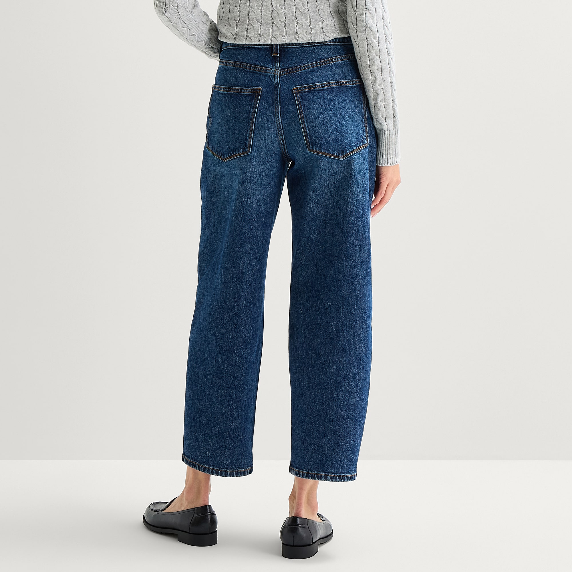 St. John's Bay Womens High Rise Barrel Leg Jean