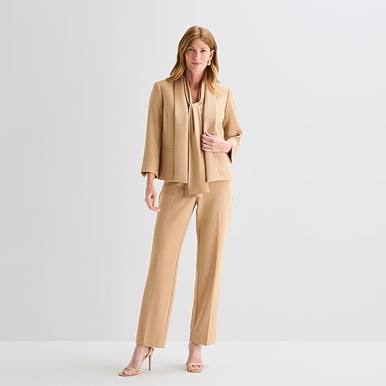Black Label by Evan-Picone Tweed Womens Classic Fit Suit Jacket