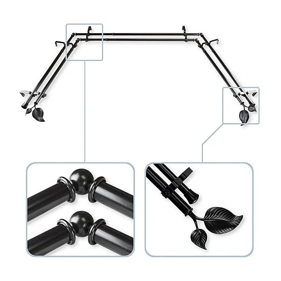 Rod Desyne Ivy Double Bay Window Rod
