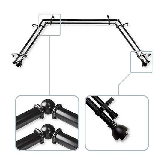 Rod Desyne Alma Double Bay Window Rod
