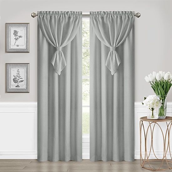 Achim Allegra Rod Pocket Light-Filtering Single Curtain Panel