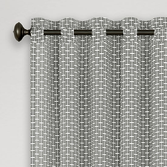 Achim Bedford Tab Top Light-Filtering Single Curtain Panel