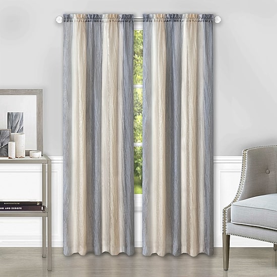 Achim Ombre Rod Pocket Light-Filtering Single Curtain Panel