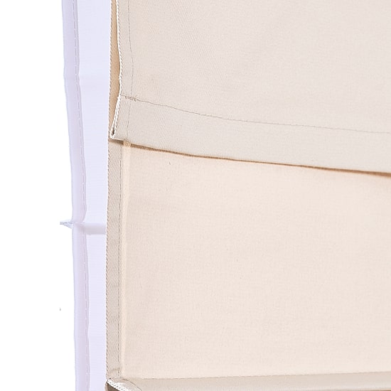 Home Basics Classic Cotton Twill Fabric With Privacy Liner Custom Cordless Room Darkening Roman Shade
