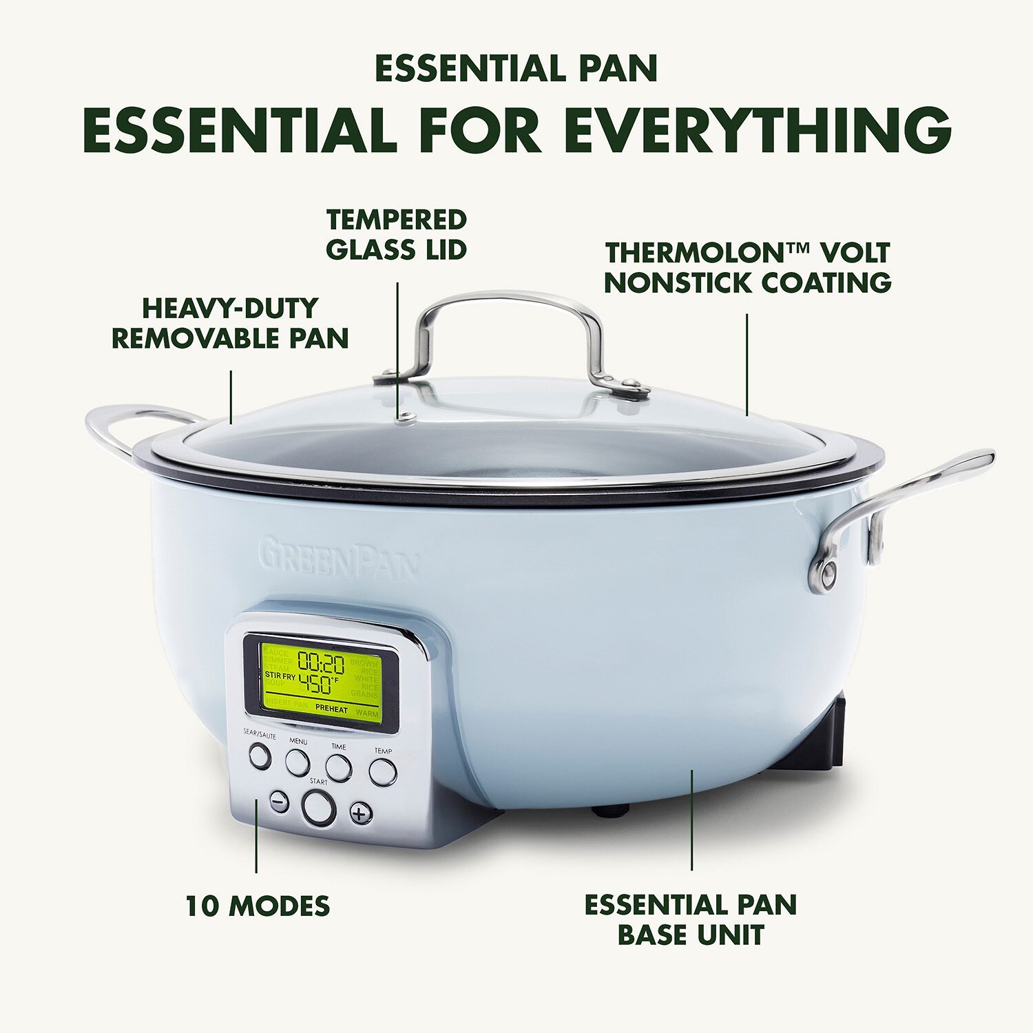 GreenPan Essential Smart Skillet
