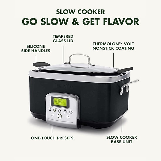 GreenPan Elite 6Qt Ceramic Non-Stick Slow Cooker