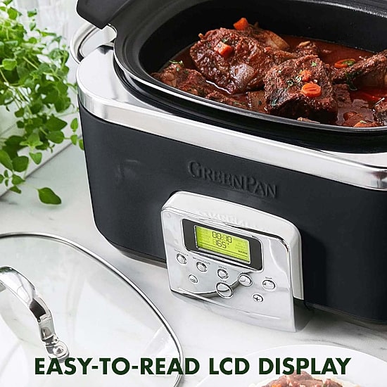 GreenPan Elite 6Qt Ceramic Non-Stick Slow Cooker