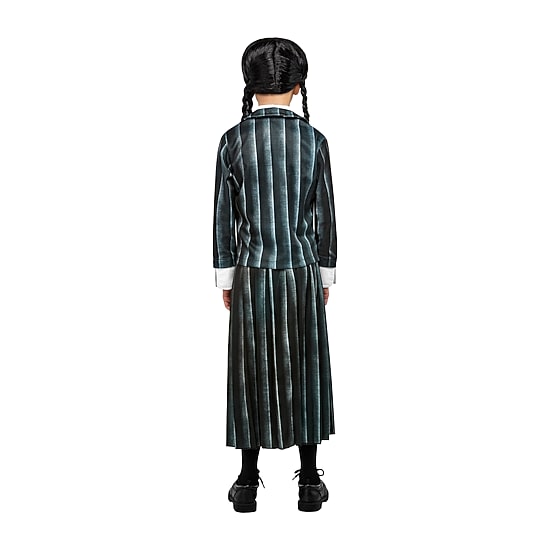 Little & Big Kid Girls Black Nevermore Academy Uniform The Addams Family Wednesday Addams 3-pc. Costume