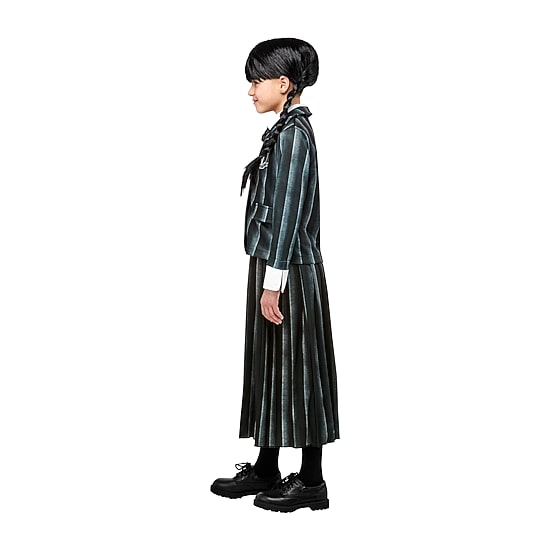 Little & Big Kid Girls Black Nevermore Academy Uniform The Addams Family Wednesday Addams 3-pc. Costume