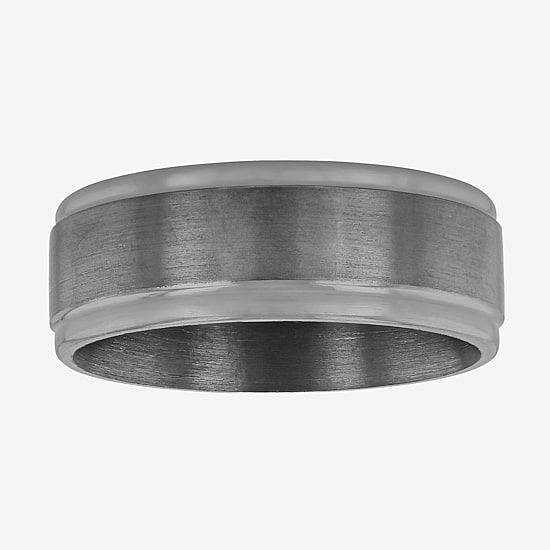 Mens 8MM Tantalum Wedding Band