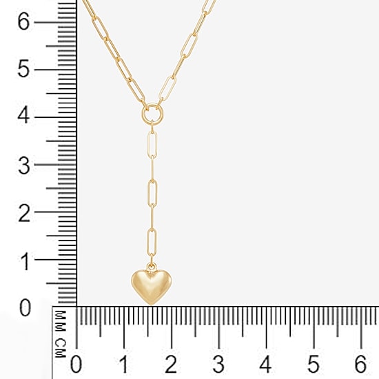 Gold Addiction Lariat Style Womens 10K Gold 18 Inch Y Necklace