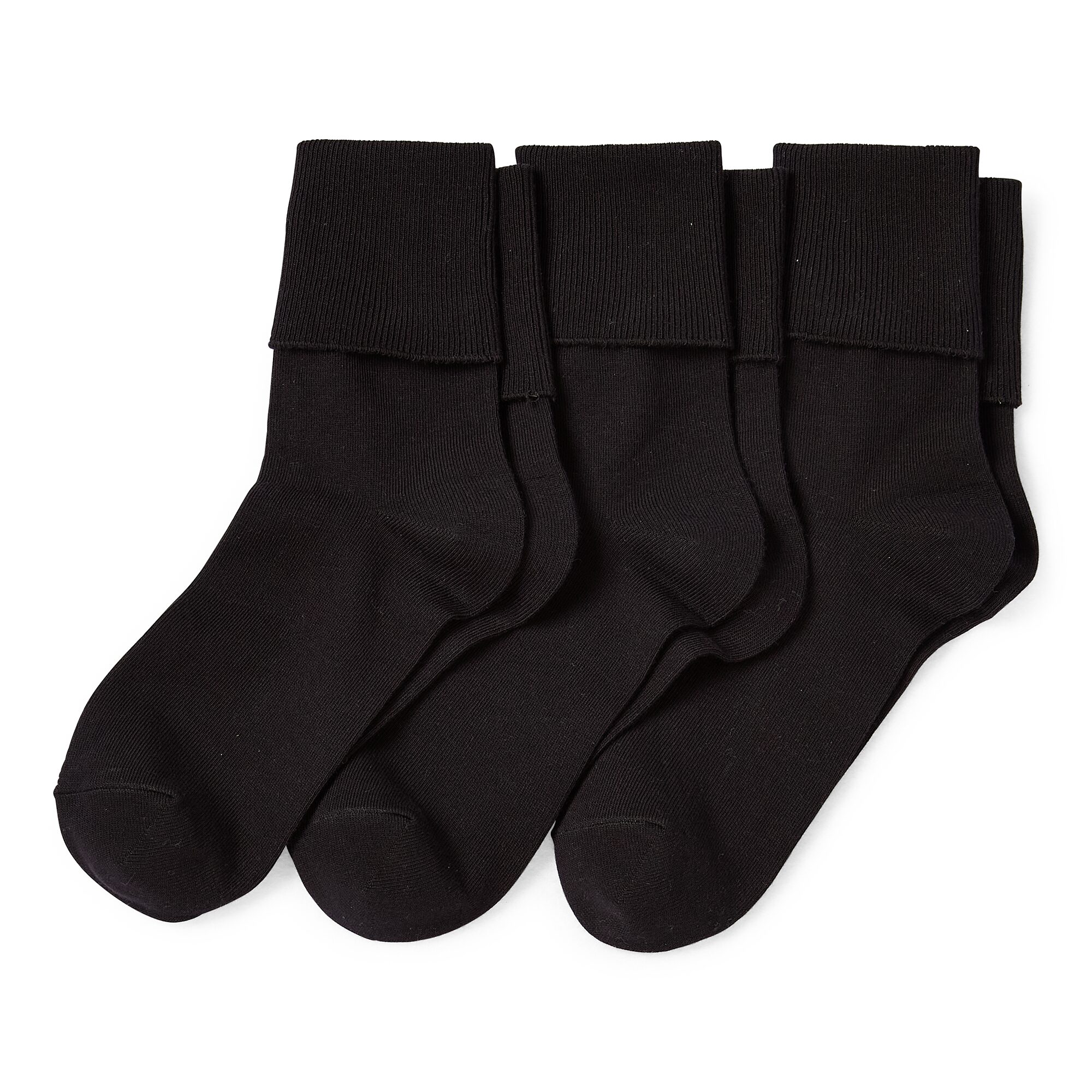 Mixit Everyday Essential Womens 3 Pair Turncuff Socks
