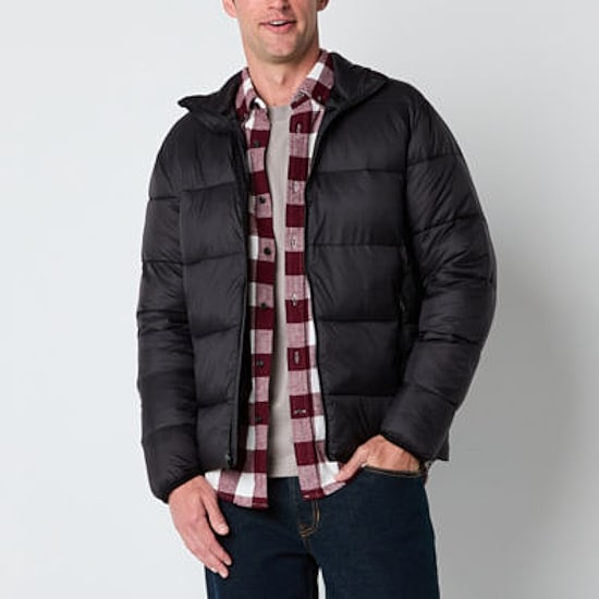 St. John's Bay Mens Water Resistant Midweight Puffer Jacket