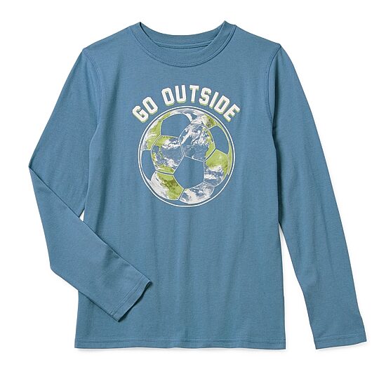 Thereabouts Little & Big Kid Boys Crew Neck Long Sleeve Regular Fit Graphic T-Shirt