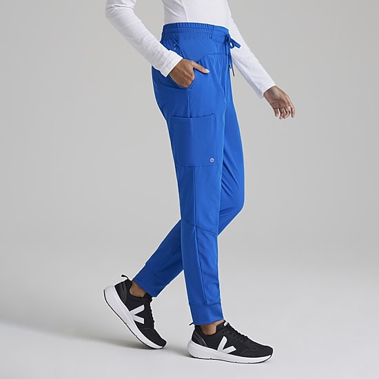 Barco One Bop513 Boost 3-Pocket Mid-Rise Jogger Womens Plus Tall Scrub Pant