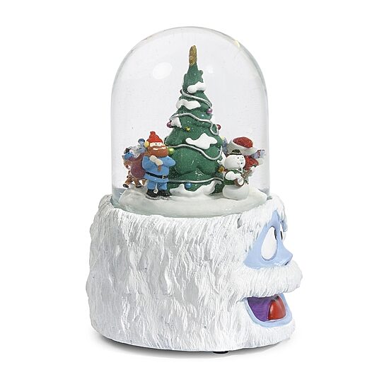 Roman 6.25in Musical Rudolph Bumble Dome Plays Music Christmas Tabletop Decor