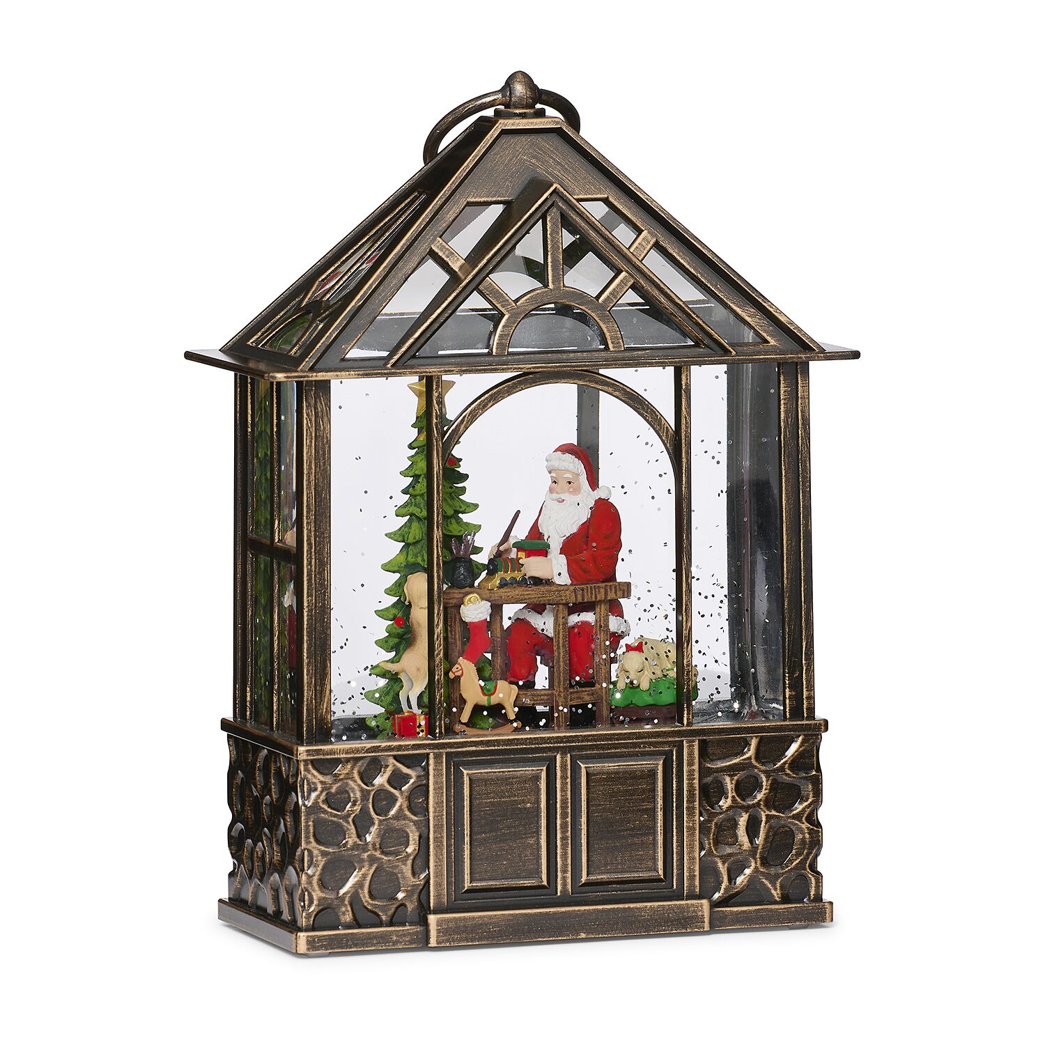 Roman 11in Lighted Swirl Gazebo Christmas Tabletop Decor
