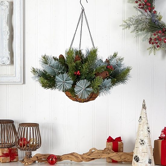 Nearly Natural Hanging Basket Artificial Plant