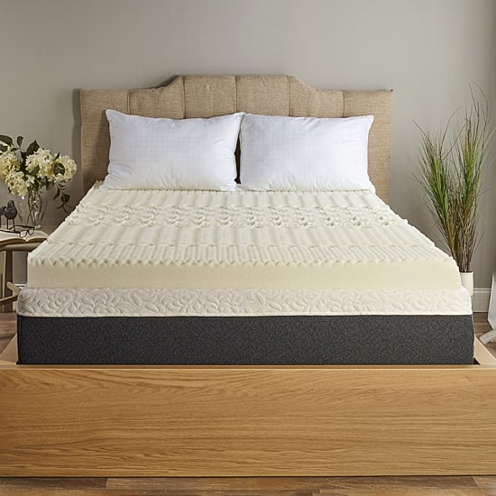 Isotonic® 4” 5-Zone Mattress Topper Featuring Isotonic®+ Memory Foam