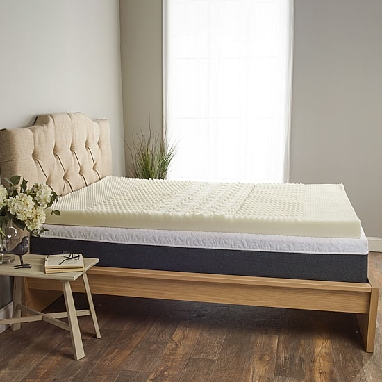 Isotonic® 4” 5-Zone Mattress Topper Featuring Isotonic®+ Memory Foam