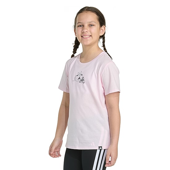 adidas Big Kid Girls Crew Neck Short Sleeve Regular Fit Graphic T-Shirt