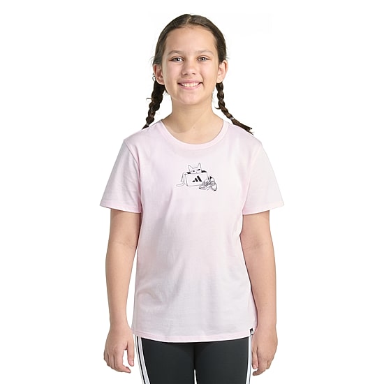 adidas Big Kid Girls Crew Neck Short Sleeve Regular Fit Graphic T-Shirt