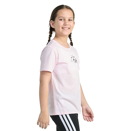 adidas Big Kid Girls Crew Neck Short Sleeve Regular Fit Graphic T-Shirt