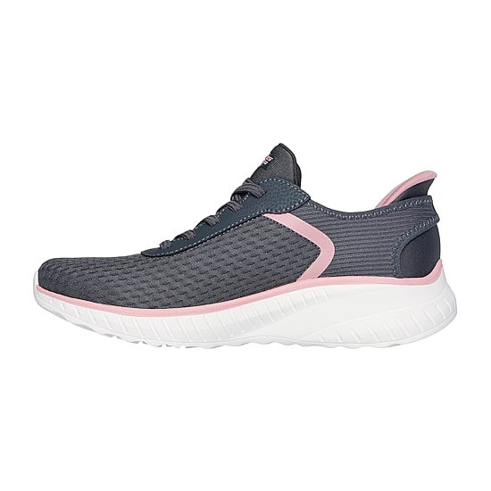 Skechers Bobs Hands Free Slip-Ins Sport Squad Chaos Stroke Of Luck Womens Slip-On Walking Shoes