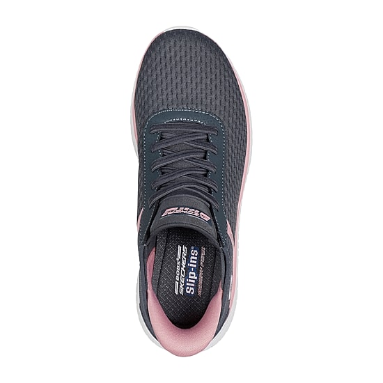 Skechers Bobs Hands Free Slip-Ins Sport Squad Chaos Stroke Of Luck Womens Slip-On Walking Shoes