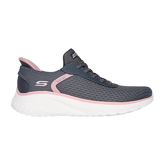 Skechers Bobs Hands Free Slip-Ins Sport Squad Chaos Stroke Of Luck Womens Slip-On Walking Shoes