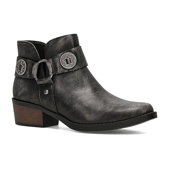 Frye and Co. Womens Helia Stacked Heel Booties