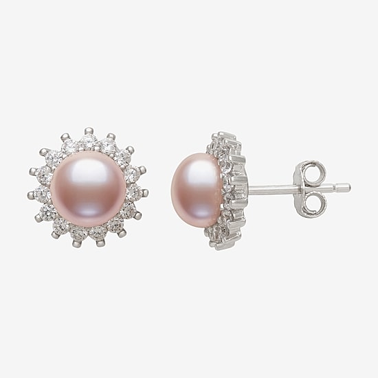 Cultured Freshwater Pearl Sterling Silver Sunburst 2-pc. Jewelry Set