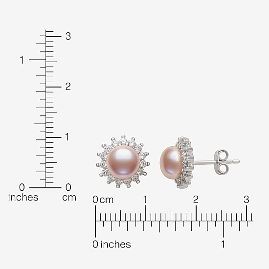 Cultured Freshwater Pearl Sterling Silver Sunburst 2-pc. Jewelry Set
