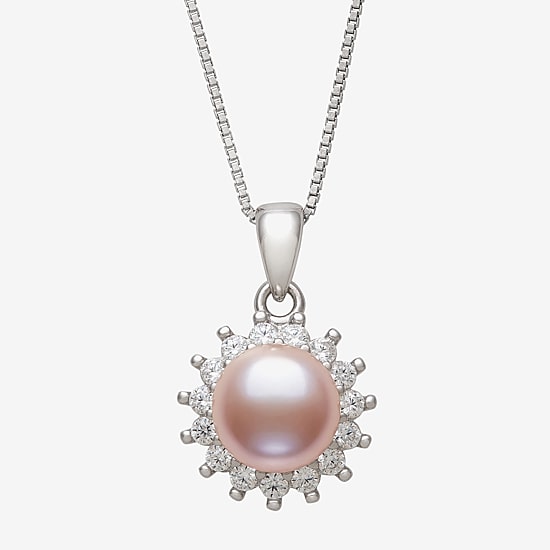 Cultured Freshwater Pearl Sterling Silver Sunburst 2-pc. Jewelry Set